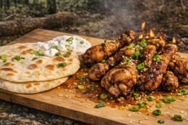 SPICY Chicken Drumsticks Cooked Over a Campfire in the Swedish Forest