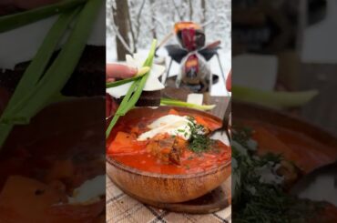 🔥 BORSCHT IN A CAULDRON UNDER THE SNOW 🔥