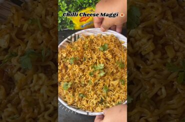 Chilli Cheese Maggi 🍝✨ Unlimited Cheese 🧀 #ytshorts #maggi #recipe #spicyfood
