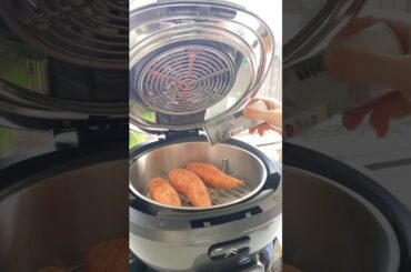 Loaded Sweet Potato w- Slow Cooked Chicken Chilli 🤤🍠 SpinCrisp Air Fryer Recipe #spincrisp #airfryer