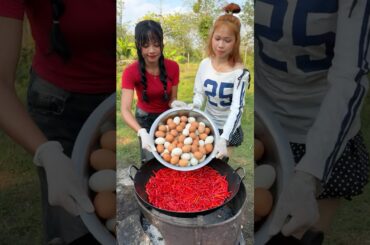 Cooking yummy egg with chili recipe