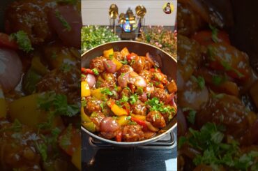 Laccha Aloo Manchurian Recipe😍 #shorts #vegmanchurian #aloorecipe #streetfood