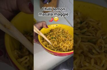 When Maggie meets chilli & lemon, magic happens!😋 #food #love #recipe #maggi #spicy