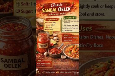 Classic chilli sauce recipes Guide