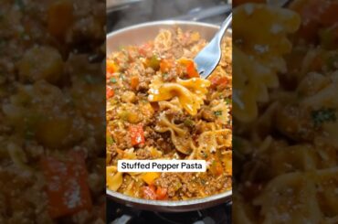 Stuffed Pepper Pasta #homemadefood