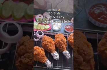 KFC Style Crispy & Juicy Chicken Drumsticks 🍗🔥 | Secret Recipe Revealed | Dipar Heshel #ytshorts