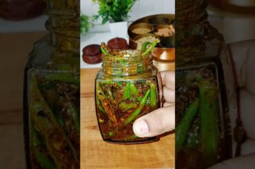 Instant Hari Mirch Ka Achar | Chilli Pickle Recipe #Shorts