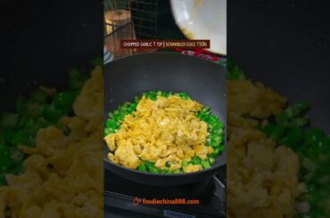 EASY NOODLES WITH GREEN CHILI PEPPER & EGG RECIPE #recipe #cooking #chinesefood #noodles #egg #chili