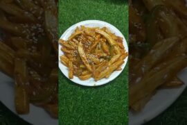 chilli potato easy recipe l chilli potato bristi kitchen l chilli potato recipe easy l #trending