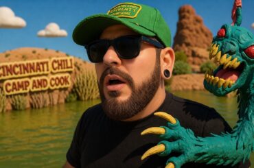 VanLife Camping Adventure - Lazy Cincinnati Chili Recipe + E-bike ride, Fishing, & Swimming