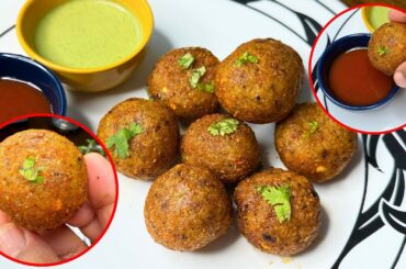 Potato Chilli Garlic Balls Recipe l Easy potato snacks recipe l kids school tiffin recipe