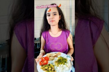 Stuffed Chili Recipe 😋✨🔥| Bharva Mirchi ki recipe | 5min recipe 💛#shorts #cooking #foodie