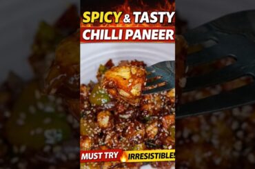 Spicy Chilli Paneer 🔥 5 Min Easy Snack 😋 | No Fail Recipe #shorts#trending  #food #youtubeshorts