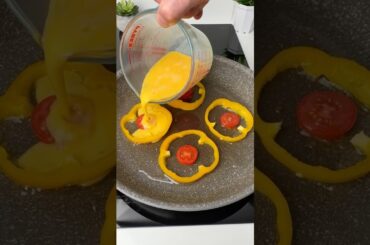 PEPPER EGG RINGS BREAKFAST 🌶️🍳.