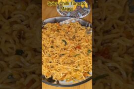 SPICY Chilli Tomato Maggi🍝#shorts #foodforfoodies#youtubeshorts#food #cooking#shortsfeed#foodpassion