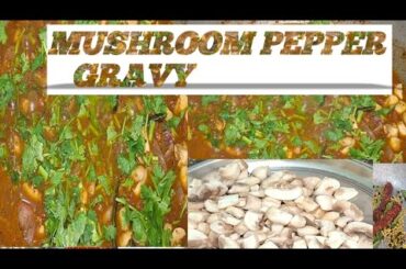 Mushroom Pepper fry|Easy Spicy Mushroom Masala|Mashroom Pepper Gravy|Mushroom recipes