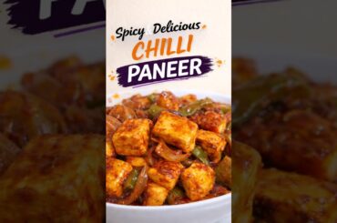 Street style Chilli Paneer 😍🔥Quick & Tasty! #asmr #chillipaneer #shorts #food #foodshorts #recipe