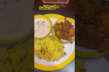 Sunday special lunch Thali recipe😋#non-veg #chilli chicken#crispy chicken#like subscribe ￼