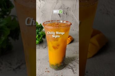 Chilli Mango Mojito Recipe |Spicy Mango Drink 🥭🌶 | Day 2 Mango Series #mangotreat #youtubeshorts