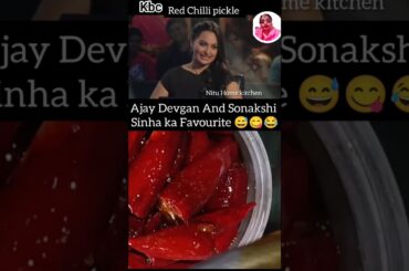 #viral Ajay ने Sonakshi को खिलाई Red Chilli! |KBC India| #Shorts#nituhomekitchen#kbc #foodie #recipe