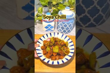 Soya Chilli Recipe in 10 Minutes 🔥 | Perfect Evening Snack #shorts