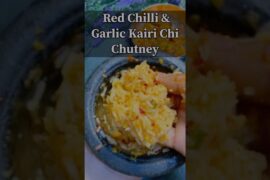 Garlic Red Chilli Kairi Chutney | Raw Mango Chutney Recipe | Spicy & Tangy Chutney #chutney #recipe