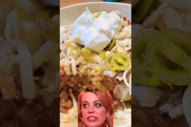 Loaded Cheesy Spicy Chili Baked Potato… Comfort Food DONE RIGHT 🤤 #comfortfood #easyrecipes