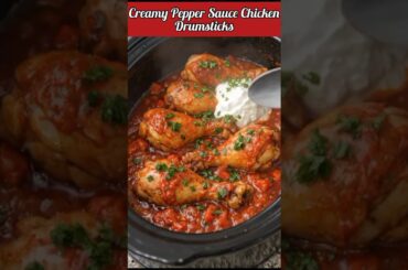 Creamy Pepper Sauce Chicken Drumsticks One Pot Dish,Recipe in Description ⬇️👇