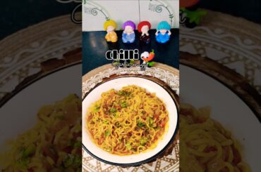 Spicy Chilli Garlic Maggi🌶️🧄🍜#shorts #recipe #viral  #shortsfeed #noodles #maggirecipe #trending