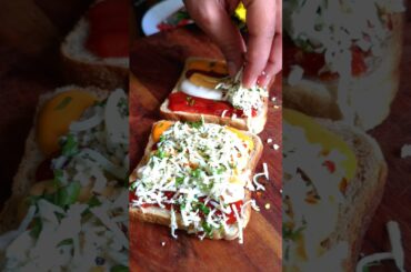 😱 Cheese Toast | Chilli Cheese Bread Toast #shorts #cheese #toast #fyp #viral #trending #food #bread