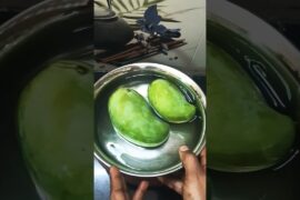 Mouthwatering recipe 💁‍♀️ Raw Mango Green Chilli Pickle🤤🤤#shorts#pickle #mouthwatering