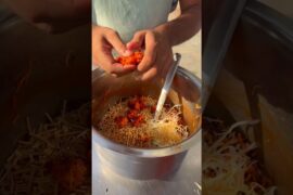 Crazy Street Food Hack! Dry Chili Chow Mein Mix 🌶️🍜 | Ultimate Fusion Recipe #Shorts