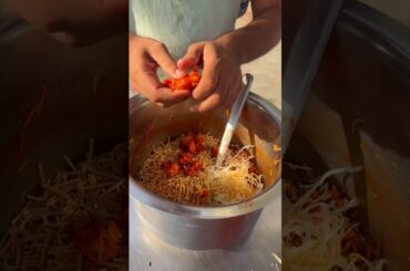 Crazy Street Food Hack! Dry Chili Chow Mein Mix 🌶️🍜 | Ultimate Fusion Recipe #Shorts