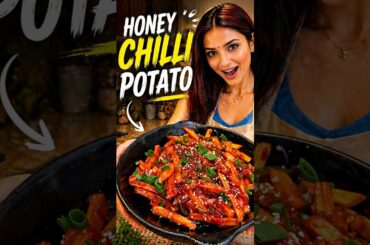 Crispy Honey Chilli Potato 😱🔥 | Sweet + Spicy Perfect Snack | Easy Recipe #viral #trending #shorts
