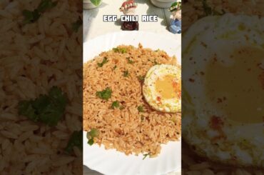 Egg Chili Rice #egg chilli rice #simple recipe!#egg rice recipe