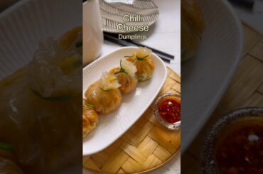 Chilli Cheese Dumplings ✨ #recipe #food #easyrecipe #momos #dumpling  #viral #indianrecipe