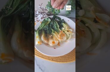 Spicy Garlic Bok Choy ✨ High Calcium, Low Calorie 🥬 5 minutes only #Shorts #healthy
