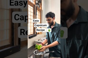 Easy Shimla Mirch Ki Sabji Recipe | Quick & Tasty Capsicum Sabzi | Homemade Indian Recipe #shorts