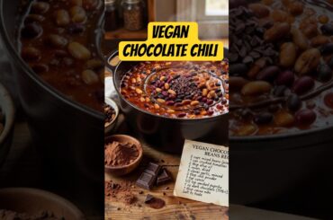Vegan Chocolate Chili 🌱🍫 | Rich, Spicy & Easy Plant-Based Recipe! #VeganRecipes #ChocolateChili