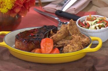 BBQ Grilled Pork Chop and Bell Pepper Slaw: Get the Recipes!