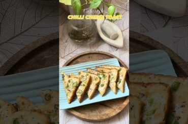 Spicy chilli cheese toast recipe that's too good #easyrecipe #shorts