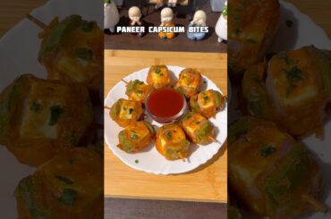 Crispy Paneer Capsicum Bites Recipe | Perfect For Evening Snacks #shorts​ #snacks​ #viral​ #trending