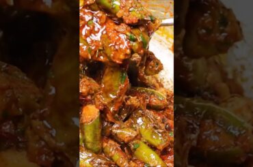 चिकन भरवा मिर्ची मसाला: चटपटा और मसालेदार! 🌶️🔥 | Stuffed Chicken Chili Recipe #Shorts