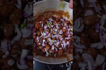 😋Restaurant Style Soya Manchurian Recipe | Soyabean recipe | Soya Chilli Recipe #shorts​