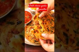 chilli cheese garlic paratha recipe #paratha#new recipe
