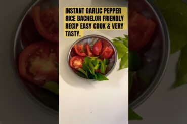Garlic Pepper Rice Ten Minutes Recipe Bachelor & Friends Easy Cook Healthy Food 💁👍🙏❤️.