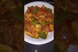 Chilli Potato Recipe||Quick and Easy Chilli Recipe!🫑#shorts #viral #recipe #new #trending