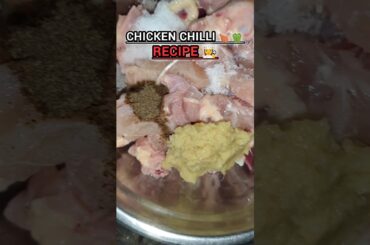 Chicken Chilli 🍗🫑Recipe👩‍🍳#chickenrecipe #shorts #chickenchilli #cookingvideo