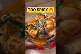 This Catfish Pepper Soup Is TOO HOT 🔥😳 #shorts #catfish #peppersoup #recipe #viralfood #viral #food