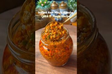 Instant aam mirchi kuccha | Quick & simple recipe #summer #ytshorts #viralreels #trending #yum